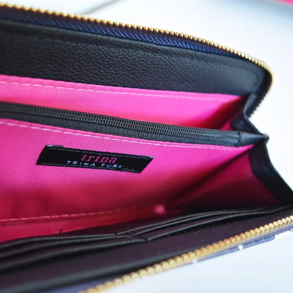Trina Turk Floral Zip Around Long Wallet